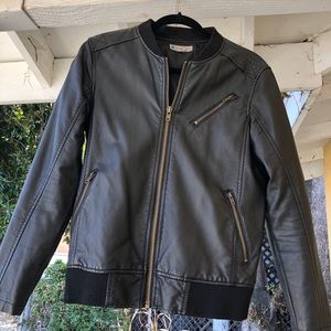 Faux leather jacket